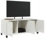 TV-Möbel aus kaltgewalztem Stahl in Weiß 100,5x39x43,5 cm von , TV-Möbel - Ref: Foro24-846649, Preis: 99,69 €, Rabatt: %