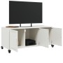 TV-Möbel aus kaltgewalztem Stahl in Weiß 100,5x39x43,5 cm von , TV-Möbel - Ref: Foro24-846649, Preis: 97,19 €, Rabatt: %
