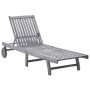 Tumbona de madera maciza de acacia de vidaXL, Tumbonas - Ref: Foro24-311872, Precio: 168,55 €, Descuento: %