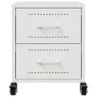 Mesitas de noche 2 unidades acero blanco 36x39x43,5 cm de , Mesitas de noche - Ref: Foro24-846637, Precio: 98,19 €, Descuento: %