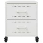 Nachttische, 2 Stück, weißer Stahl, 36x39x43,5 cm. von , Nachttische - Ref: Foro24-846637, Preis: 99,14 €, Rabatt: %