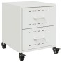Nachttische, 2 Stück, weißer Stahl, 36x39x43,5 cm. von , Nachttische - Ref: Foro24-846637, Preis: 99,14 €, Rabatt: %