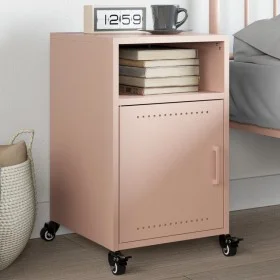 Mesita de noche acero rosa 36x39x59 cm by , Nightstands - Ref: Foro24-846718, Price: 47,04 €, Discount: %