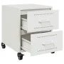 Mesitas de noche 2 unidades acero blanco 36x39x43,5 cm de , Mesitas de noche - Ref: Foro24-846637, Precio: 98,19 €, Descuento: %