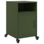 Nachttisch aus olivgrünem Stahl, 36x39x59 cm. von , Nachttische - Ref: Foro24-846724, Preis: 65,23 €, Rabatt: %