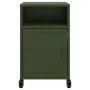 Nachttisch aus olivgrünem Stahl, 36x39x59 cm. von , Nachttische - Ref: Foro24-846724, Preis: 64,41 €, Rabatt: %
