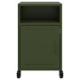 Nachttisch aus olivgrünem Stahl, 36x39x59 cm. von , Nachttische - Ref: Foro24-846724, Preis: 65,23 €, Rabatt: %
