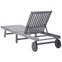 Tumbona de madera maciza de acacia de vidaXL, Tumbonas - Ref: Foro24-311872, Precio: 168,55 €, Descuento: %