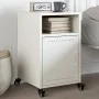 Nachttisch aus weißem Stahl 36x39x59 cm von , Nachttische - Ref: Foro24-846726, Preis: 46,67 €, Rabatt: %