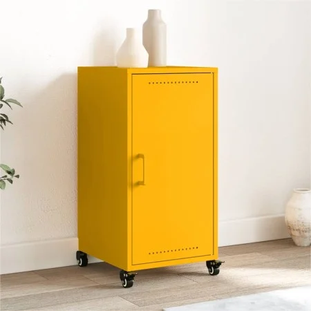 Aparador de acero amarillo mostaza 36x39x72 cm by , Sideboards - Ref: Foro24-846677, Price: 76,46 €, Discount: %