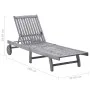 Tumbona de madera maciza de acacia de vidaXL, Tumbonas - Ref: Foro24-311872, Precio: 168,64 €, Descuento: %