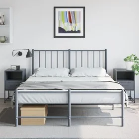 Mesitas de noche 2 unidades acero gris antracita 36x39x60,5 cm by , Nightstands - Ref: Foro24-846559, Price: 80,76 €, Discoun...