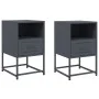 Mesitas de noche 2 unidades acero gris antracita 36x39x60,5 cm de , Mesitas de noche - Ref: Foro24-846559, Precio: 80,76 €, D...
