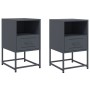 Nachttische, 2 Stück, anthrazitgraues Stahl, 36x39x60,5 cm. von , Nachttische - Ref: Foro24-846559, Preis: 81,53 €, Rabatt: %