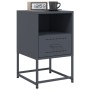 Nachttische, 2 Stück, anthrazitgraues Stahl, 36x39x60,5 cm. von , Nachttische - Ref: Foro24-846559, Preis: 81,53 €, Rabatt: %