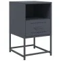 Mesitas de noche 2 unidades acero gris antracita 36x39x60,5 cm de , Mesitas de noche - Ref: Foro24-846559, Precio: 80,76 €, D...