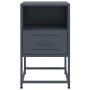 Nachttische, 2 Stück, anthrazitgraues Stahl, 36x39x60,5 cm. von , Nachttische - Ref: Foro24-846559, Preis: 81,53 €, Rabatt: %
