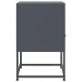 Mesitas de noche 2 unidades acero gris antracita 36x39x60,5 cm de , Mesitas de noche - Ref: Foro24-846559, Precio: 80,76 €, D...