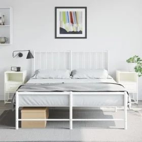 Mesitas de noche 2 unidades acero blanco 36x39x60,5 cm by , Nightstands - Ref: Foro24-846565, Price: 80,39 €, Discount: %
