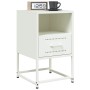 Mesitas de noche 2 unidades acero blanco 36x39x60,5 cm de , Mesitas de noche - Ref: Foro24-846565, Precio: 81,13 €, Descuento: %