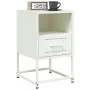 Mesitas de noche 2 unidades acero blanco 36x39x60,5 cm de , Mesitas de noche - Ref: Foro24-846565, Precio: 80,39 €, Descuento: %