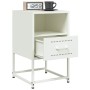Nachttische, 2 Stück, weißer Stahl, 36x39x60,5 cm. von , Nachttische - Ref: Foro24-846565, Preis: 81,19 €, Rabatt: %
