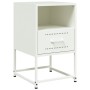 Mesitas de noche 2 unidades acero blanco 36x39x60,5 cm de , Mesitas de noche - Ref: Foro24-846565, Precio: 81,13 €, Descuento: %