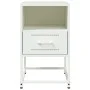 Mesitas de noche 2 unidades acero blanco 36x39x60,5 cm de , Mesitas de noche - Ref: Foro24-846565, Precio: 80,39 €, Descuento: %
