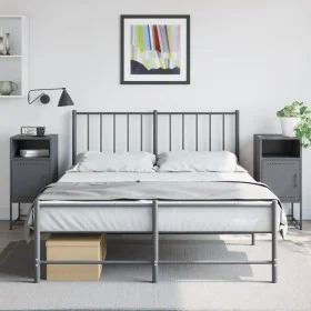 Nachttische, 2 Stück, anthrazitgraues Stahl, 36x39x78 cm. von , Nachttische - Ref: Foro24-846571, Preis: 84,00 €, Rabatt: %