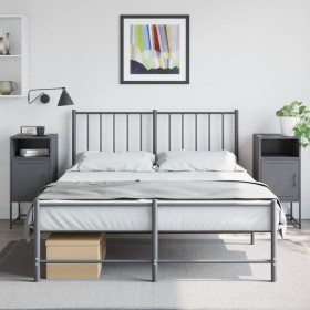 Nachttische, 2 Stück, anthrazitgraues Stahl, 36x39x78 cm. von , Nachttische - Ref: Foro24-846571, Preis: 84,78 €, Rabatt: %