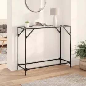 Mesa consola superficie vidrio transparente acero 98x35x81 cm by , console tables - Ref: Foro24-846020, Price: 40,89 €, Disco...