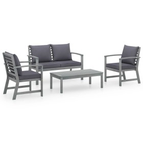 4-piece garden furniture set and solid acacia wood cushions by vidaXL, Garden sets - Ref: Foro24-311825, Price: 333,42 €, Dis...