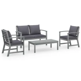 4-piece garden furniture set and solid acacia wood cushions by vidaXL, Garden sets - Ref: Foro24-311825, Price: 329,53 €, Dis...