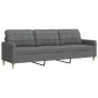 Dreisitziges dunkelgraues Stoffsofa, 210 cm. von , Sofas - Ref: Foro24-4007415, Preis: 271,43 €, Rabatt: %