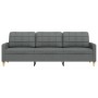 Sofá de 3 plazas de tela gris oscuro 210 cm by , Sofas - Ref: Foro24-4007415, Price: 275,64 €, Discount: %