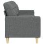 Sofá de 3 plazas de tela gris oscuro 210 cm by , Sofas - Ref: Foro24-4007415, Price: 275,64 €, Discount: %