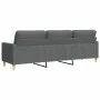 Dreisitziges dunkelgraues Stoffsofa, 210 cm. von , Sofas - Ref: Foro24-4007415, Preis: 271,43 €, Rabatt: %