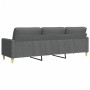 Sofá de 3 plazas de tela gris oscuro 210 cm by , Sofas - Ref: Foro24-4007415, Price: 275,64 €, Discount: %