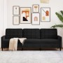 Dreisitzer-Sofa aus schwarzem Samt, 210 cm von , Sofas - Ref: Foro24-4007649, Preis: 295,45 €, Rabatt: %