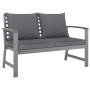 4-teiliges Gartenmöbel-Set und Kissen aus massivem Akazienholz von vidaXL, Gartensets - Ref: Foro24-311825, Preis: 333,42 €, ...