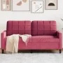 Zweiplätziges Samtsofa in Bordeauxrot, 140 cm. von , Sofas - Ref: Foro24-4007628, Preis: 196,67 €, Rabatt: %