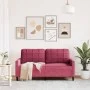 Zweiplätziges Samtsofa in Bordeauxrot, 140 cm. von , Sofas - Ref: Foro24-4007628, Preis: 196,67 €, Rabatt: %