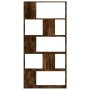 Librería de 5 estantes madera ingeniería roble ahumado by , Bookcases and shelves - Ref: Foro24-852775, Price: 65,12 €, Disco...