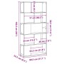 Librería de 5 estantes madera ingeniería roble ahumado by , Bookcases and shelves - Ref: Foro24-852775, Price: 65,12 €, Disco...
