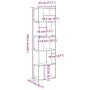 Librería 5 niveles madera ingeniería blanca 45x23,5x162,5 cm von , Bücherregale und Regale - Ref: Foro24-852780, Preis: 49,53...
