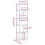 Librería de 5 niveles madera roble Sonoma 45x23,5x162,5 cm von , Bücherregale und Regale - Ref: Foro24-852782, Preis: 58,65 €...