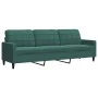 Juego de sofás con cojines 2 piezas terciopelo verde oscuro by , Sofas - Ref: Foro24-3278473, Price: 565,34 €, Discount: %