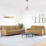 Juego de sofás con cojines 2 piezas terciopelo marrón by , Sofas - Ref: Foro24-3278478, Price: 515,35 €, Discount: %