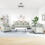 Juego de sofás con cojines 3 piezas terciopelo gris claro by , Sofas - Ref: Foro24-3278431, Price: 592,78 €, Discount: %