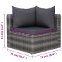 7-piece garden sofa set with gray synthetic rattan cushions by vidaXL, Garden sets - Ref: Foro24-3059493, Price: 756,09 €, Di...